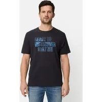 camel active T-Shirt aus reiner Baumwolle Kurzarm
