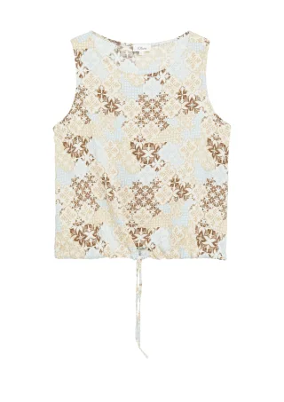 s.Oliver - Bluse braun/mehrfarbig - Gr. - 44