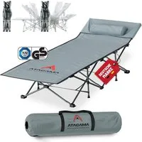 Atacama Feldbett klappbar leicht aufzubauen, Campingliege Outdoor-Abenteuer Karpfenliege Feldbett Campingbett komfortabel