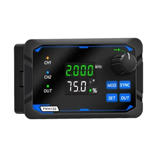 JUNCTEK Dual-Channel PWM 150 SqW Pulse Signal Generator Adjustable Frequency 1Hz-150kHz 0%-100% Duty Cycle 360° Phase Co