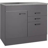 OPTIFIT Spülenschrank OPTImulti Breite 100 cm, mit 1 Tür, 2 Schubkästen, 1 Auszug