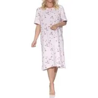 Normann Nachthemd Normann Damen kurzarm Nachthemd in klassischer floraler Optik