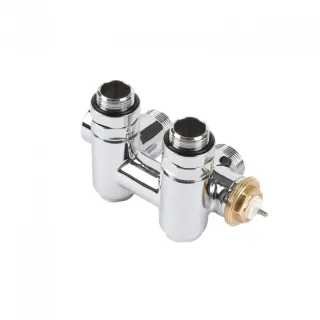 Terma Thermostat-Verbundeckventil 50mm mit Anschlussmöglichkeit für Heizpatronen CYLINDER; links; GZ TGZTCR022