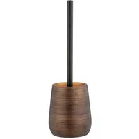 WENKO WC-Garnitur Palena, bronze, mit auswechselbarem Bürstenkopf
