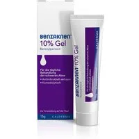 BENZAKNEN Tagescreme 10% Gel, 15g, Mittel gegen Pickel und Mitesser bei schwerer Akne Befreit Poren und reduziert Talg & Entzündungen, Mit BPO (Benzoylperoxid), Dermatologisch getestet