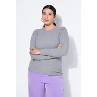 Studio Untold Longsleeve Shirt Slim Shape Ringel Rippjersey Langarm