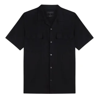 Ted Baker Hemd, Regular Fit, Schwarz, Doppeltasche