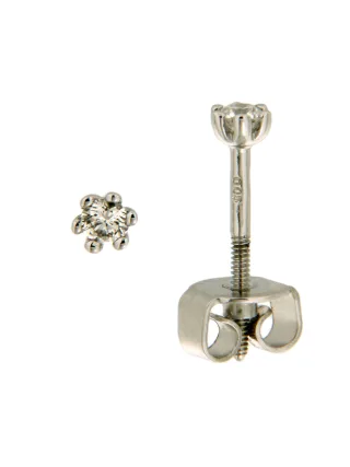 Orolino Ohrringe Gold 585 mit 2 echten Brillanten zus. 0,10ct.