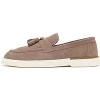 Derimod Loafer aus Veloursleder Loafer Wildleder-Obermaterial, Lederfutter, EVA-Sohle, Quastendetail