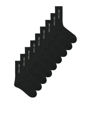 JACK&JONES - JACREGEN TENNIS SOCKS 9 PACK NOOS black - Gr. - ONE SIZE
