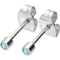 FILANGO Paar Ohrstecker Chirurgenstahl Ohrstecker KRISTALL (Ohrstecker, 1-tlg)