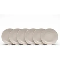 van Well Speiseteller Malmö, Teller 27 cm, 6 Stück, (6 St), Teller Set, Steingut, spülmaschinen-/mikrowellengeeignet