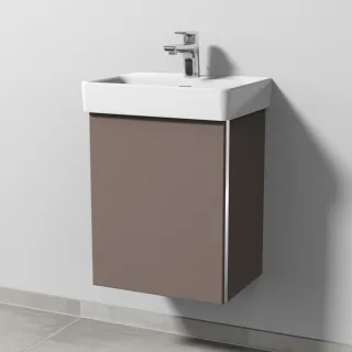 Sanipa 3way Waschtischunterbau zu Laufen Pro S Waschtisch mit 1 Tür, Taupe-Matt BP7831T