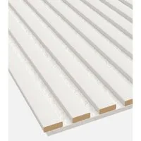 HPFloor Wandpaneel Akustikpaneele Holz 240x60 weiß Wandpaneele 19mm-4er Set, (4-tlg)