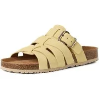 Tamaris Pantolette Schlupfschuh, Hausschuh, Sommerschuh mit Veloursleder-Fußbett
