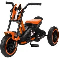 AIYAPLAY Dreirad Kinderfahrrad, Laufrad, mit Pedal, für Kinder 18-36 Monaten, für den Innen- und Außenbereich, Stahl, Orange
