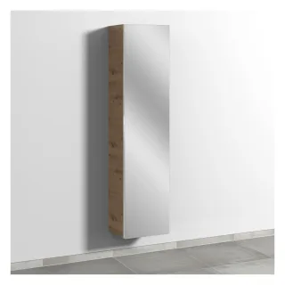 Sanipa 3way Hochschrank mit 1 Doppelspiegeltür, Eiche Natural-Touch BR15385