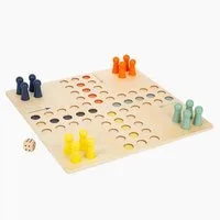 Small Foot Spielesammlung Ludo xxl Großformat, ludo xxl, Der Clou: Das extra große Spielfeld und die großen Spielfiguren