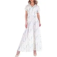 Ital-Design Sommerkleid Damen Freizeit Sommerkleid in Hellgrün