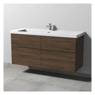 Sanipa 3way Waschtischunterbau zu Villeroy & Boch Subway 3.0 Waschtisch mit 4 Auszügen, Eiche-Arizon SM85080