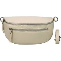 BRISE TASCHE Schultertasche Lucia Damen Leder-Bauchtasche – Echtleder, Made in Italy (Einzelartikel, Gurt separat erhältlich), Reißverschlussfächer, Kompakte Größe, Handgefertigt in Italien