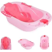 Cangaroo Babybadewanne Larissa, 89 cm, herausnehmbarer Badesitz, Tragegriff, rutschfeste Tragegriffe