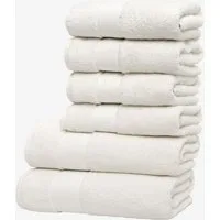Wolkenfeld Handtuch Set Premium Low-Twist Baumwolle 550 g/m² – 6-teiliges Bade-Set, Frottier (6-St), 2 Duschtücher 70×140 cm & 4 Handtücher 50×100 cm