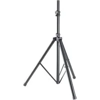 MUSIC STORE Lautsprecherständer, (Box-1 MKII Stahl Lautsprecherstativ - Höhenverstellbar 125-195 cm Max Belastbarkeit 30Kg Robust Leicht Schwarz Pulverbeschichtet - Ideal für Sicheren Boxenstand, Lautsprecher Stative, Boxenständer, Lautsprecherstativ