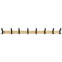 HOME DELUXE Garderobenleiste STRIPE inkl. Haken, Magnete und Bilderregal (8 St), wahlweise 5 oder 8 Edelstahlhaken, Wandgarderobe, Hakenleiste