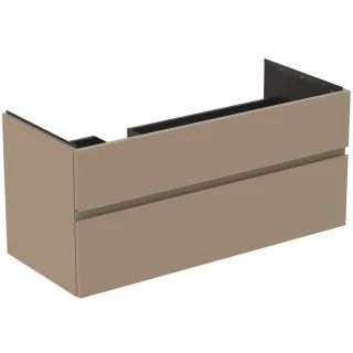 Ideal Standard Waschtischunterschrank Finesse Siphon links 1200x505x550mm 2 Auszüge Greige matt, E34 E3447UP