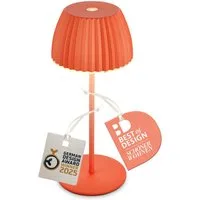 Briloner Leuchten LED Tischleuchte Riffle Tischlampe kabellos Akku USB-C dimmbar Design Award, LED fest integriert, 2700K- Extra-Warmweiß, Akku tauschbar, Indoor/Outdoor, Balkon, Wohnzimmer, Esszimmer