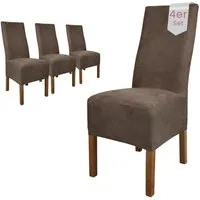 sh SCHEFFLER-HOME LIVE HOMESTYLE Stuhlhusse Leon Stoff Veltara, Premium-Microfaser Veltara in edler Wildleder-Optik