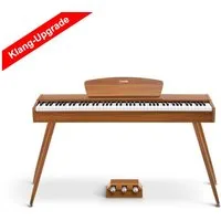 Donner Digitalpiano E-Piano 88 Tasten Hammermechanik Keyboard 128 Polyphonie DDP 80 (Set, mit Notenständer, Dreifachpedal, Netzteil), für Anfänger,Elektrisches Tastaturklavier zu Hause,128 Polyphonie