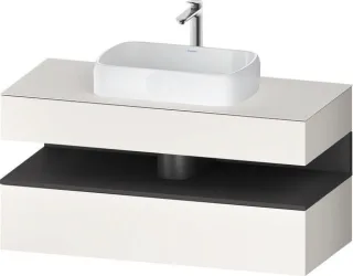 Duravit Qatego Konsolenwaschtischunterbau wandhängend Weiß Supermatt 1200x550x600 mm - QA47320498400 QA4732049840000