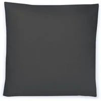 Irisette Bettwäsche Mako-Satin uni Kissenbezug Paris 8000 40 x 40 cm anthra, Bettbezug Kopfkissenbezug Set kuschelig weich hochwertig