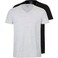 Emporio Armani Unterziehshirt CC722 Pure Cotton (Packung, 2-St., 2er-pack) Herren T-Shirt V-Neck Unterhemd Short Sleeve aus 100% Baumwolle