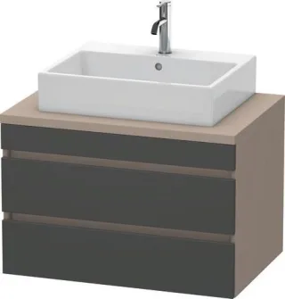 Duravit DuraStyle Konsolenwaschtischunterbau wandhängend Graphit & Basalt Matt 800x548x512 mm - DS53 DS531704943