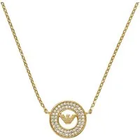 Emporio Armani Kette mit Anhänger Schmuck Geschenk Silber 925 KEY BASICS EAGLE CORE, mit Zirkonia (synth)