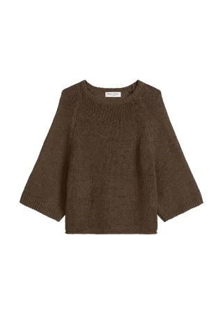 Marc OPolo Casual - MTCWK_Pullovers Burnt Coffee Melange - Gr. - XS