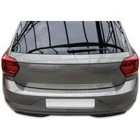 RECAMBO Ladekantenschutz für VW POLO VI, Typ AW, BJ ab BJ 2018> Stoßstangenschutz, V2A rostfrei, Exklusive Optik, praktischer Schutz & perfekte Passform