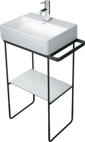 Duravit DuraSquare Metallkonsole Schwarz Matt 516x333x790 mm - 0031094600 31094600