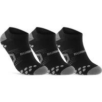 sockenkauf24 Laufsocken low Cut Sportsocken für Herren & Damen Laufsocken kurz (3xSchwarz, 3-Paar, 39-42) Atmungsaktive Running Socks 50203P WP