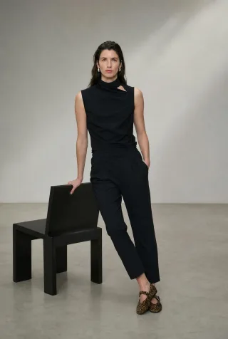 Jane Lushka - Naomi strech technical jersey top black - Gr. - M