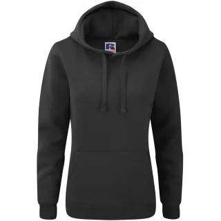 Russell Womens Premium Authentic Hoodie (3-Lagen-Gewebe) (Schwarz)
