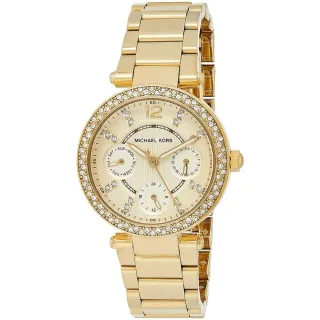 Michael Kors MK6056 Parker Chronograph 33mm Gold Edelstahl Damenuhr