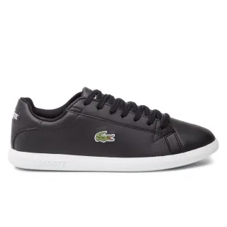Lacoste Absolvent BL 1 SMA MENS MENS Schwarz/Weiß -Trainer