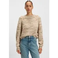 BOSS ORANGE Strickpullover Fiambella Premium Damenmode Rundhalsausschnitt, mit Alpaka-Wolle