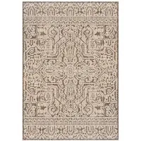 Mazovia Designteppich In-Outdoor-Teppich Ethnisch, Vintage Balkon, Terrasse, Patio, Pavillon, 80 x 150 cm, Wasserdicht