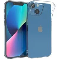 EAZY CASE Handyhülle Slimcover Clear für Apple iPhone 13 Mini 5,4 Zoll, durchsichtige Hülle Ultra Dünn Silikon Backcover TPU Telefonhülle Klar