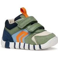 Geox B IUPIDOO BOY Lauflernschuh Babyschuh mit farbigen Besätzen, Größenschablone zum Download